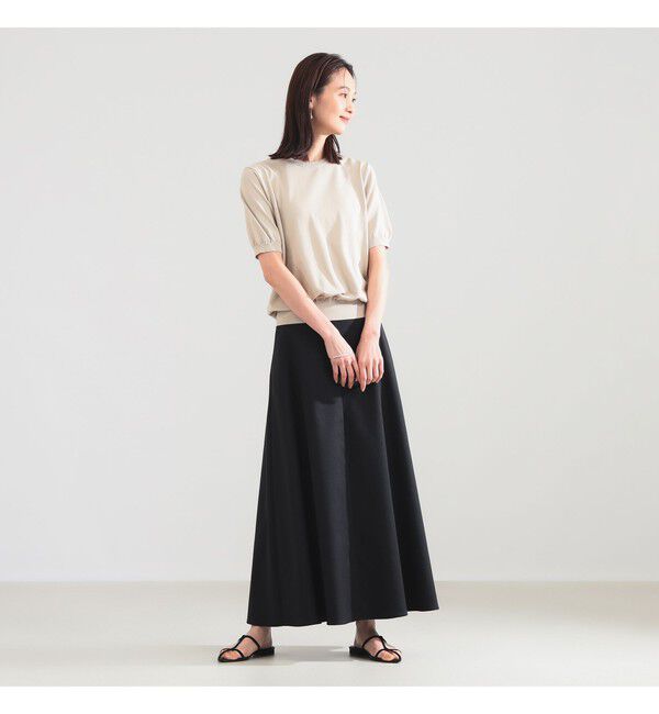 Demi-Luxe BEAMS 「ナチュラル オックス フレア スカート」|スカート|