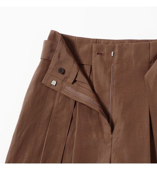 Demi-Luxe BEAMS 「ハイウエスト 2タック パンツ」|チノ|