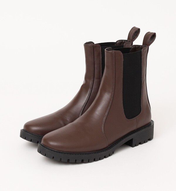 quaranciel「quaranciel: トラック ソール サイドゴア ブーツ」|ショートブーツ|