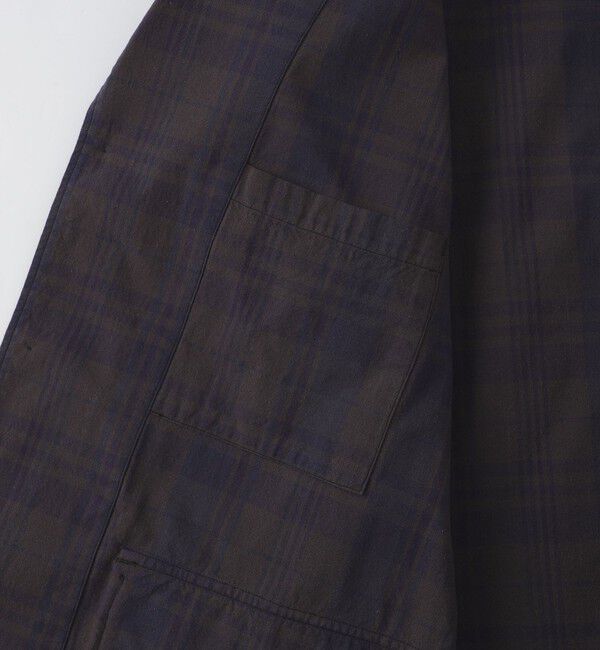 SHIPS「SHIPS: 〈セットアップ対応〉ダークトーン チェック コットン シャツ ジャケット」|テーラードジャケット|