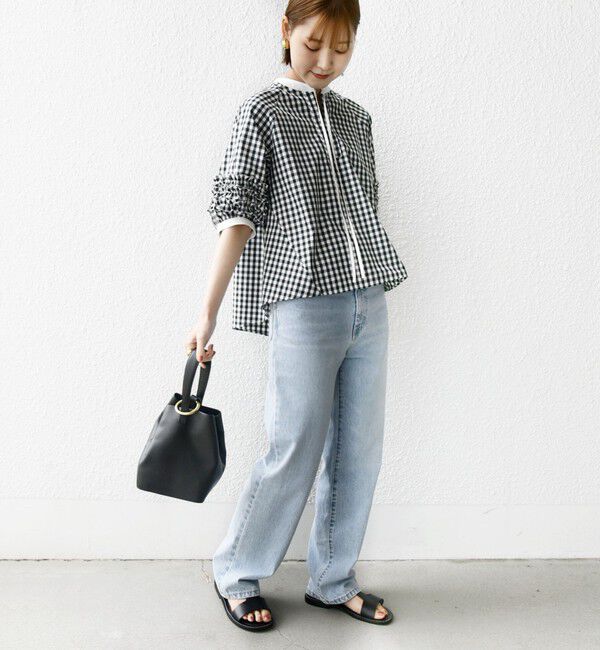 SHIPS for women「【WEB限定】〈手洗い可能〉袖 フリル デザイン ブラウス」|シャツ・ブラウス|