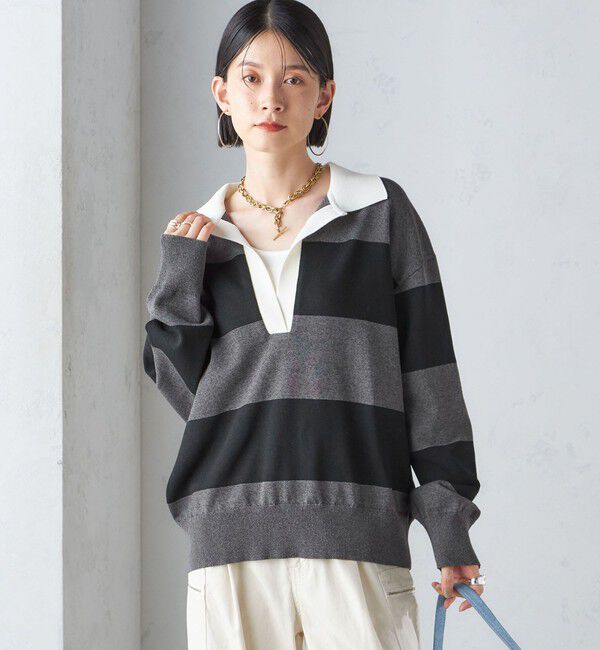 SHIPS for women「【SHIPS別注】WRAPINKNOT:ラガー ニット」|ニット・セーター|