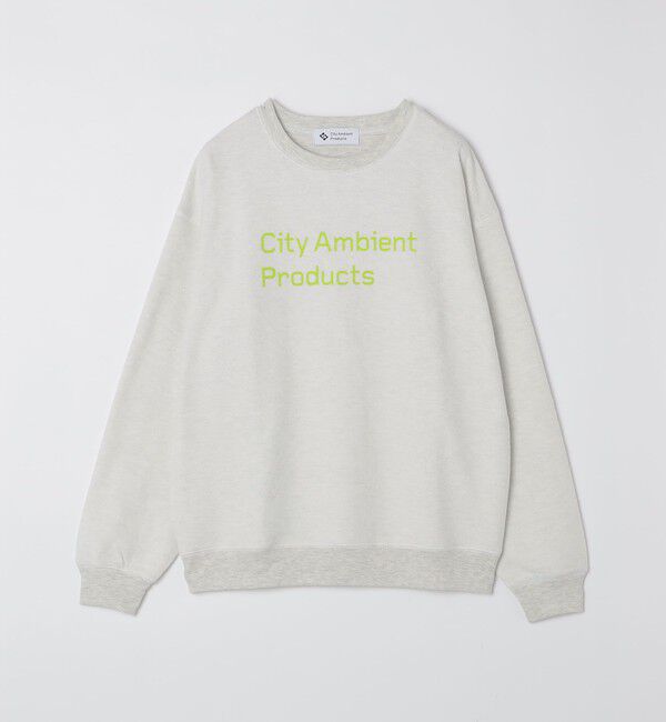 SHIPS「City Ambient Products: ロゴ プリント リバース スウェット」|スウェット・ジャージ|ナチュラル