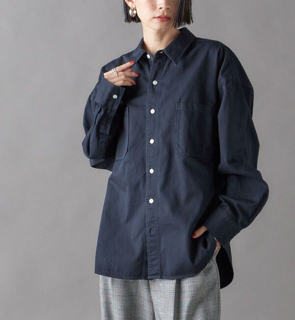 SHIPS for women「SHIPS NINE CASE:ダイド シャツ 」|シャツ・ブラウス|ネイビー