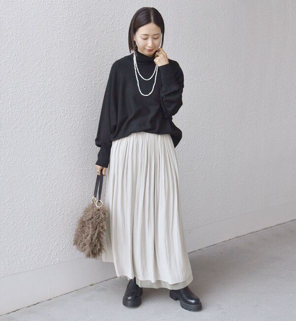 SHIPS for women「〈手洗い可能〉リバーシブル チュール カッセン スカート」|スカート|