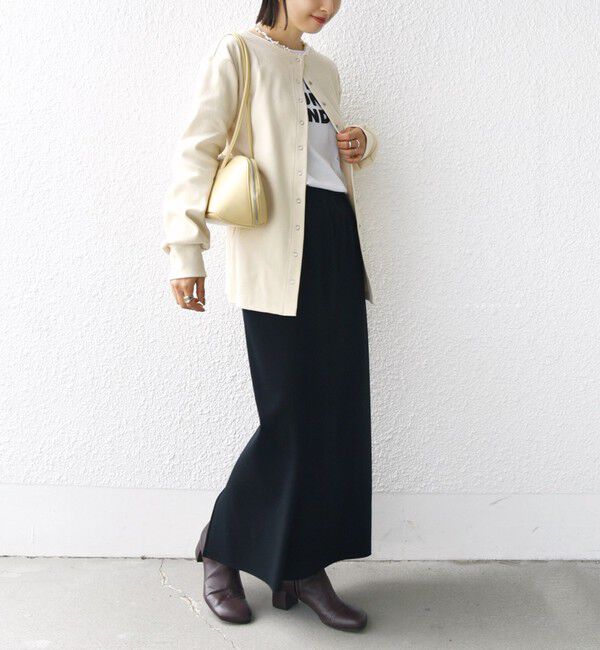 SHIPS for women「【WEB限定】〈手洗い可能〉ベア テレコ ミドル カーディガン」|カーディガン|