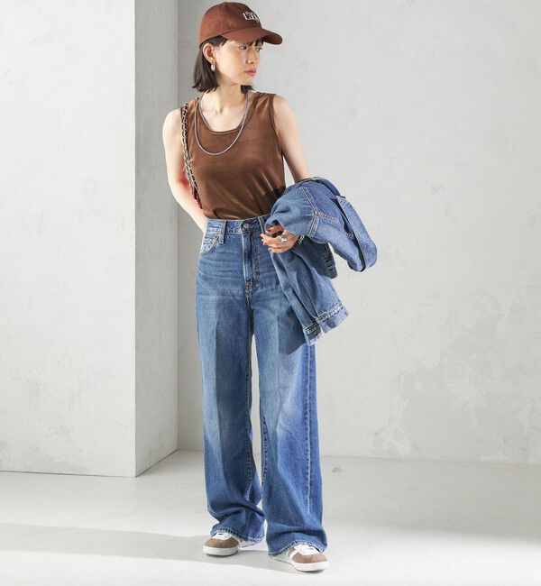 SHIPS for women「〈手洗い可能〉ポリエステル スノー ベロア 前後 2WAY タンクトップ」|タンクトップ|