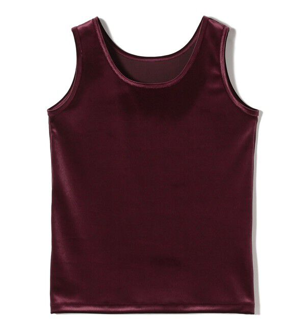 SHIPS for women「〈手洗い可能〉ポリエステル スノー ベロア 前後 2WAY タンクトップ」|タンクトップ|