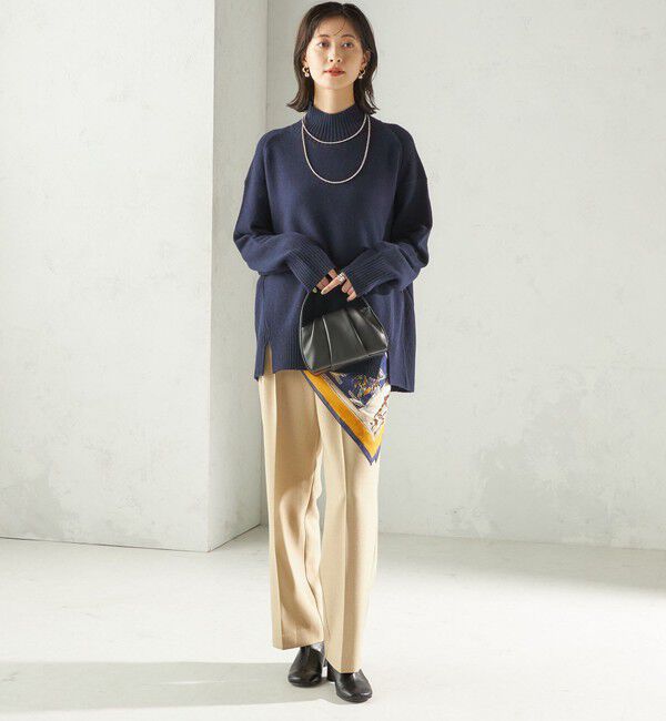 SHIPS for women「〈手洗い可能〉ウール カシミヤ ハイネック プルオーバー」|ニット・セーター|