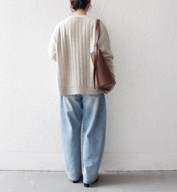 SHIPS any「SHIPS any:〈手洗い可能〉ヤク ワイドリブ ラウンドヘム ニット プルオーバー」|ニット・セーター|