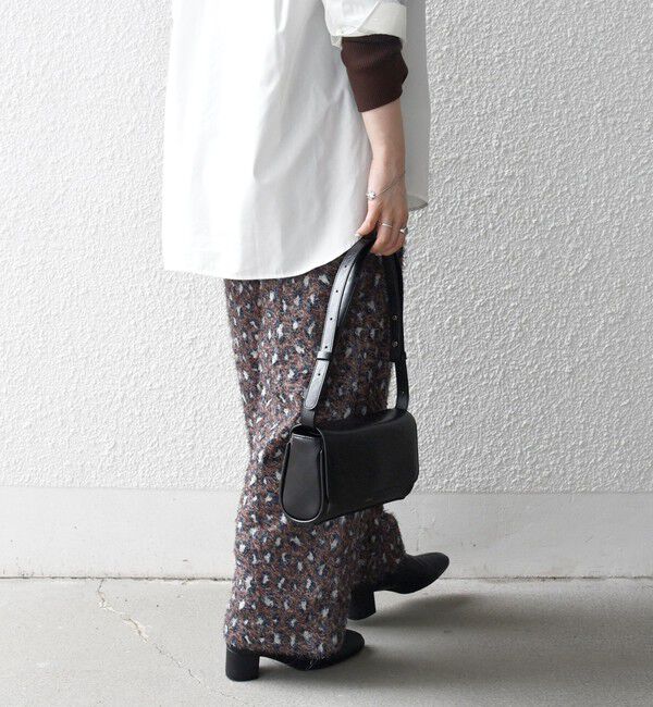 SHIPS any「SHIPS any:〈手洗い可能〉レオパード ジャカード ワイド イージー パンツ」|その他|