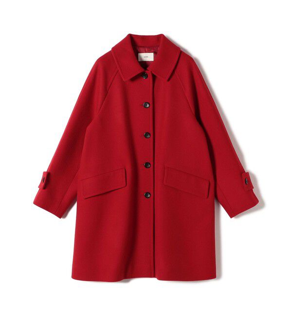 SHIPS for women「千鳥 / ソリッド ウール メルトン ステンカラー コート」|ステンカラーコート|