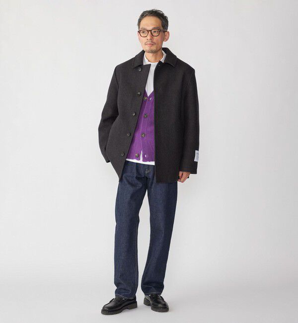 SHIPS「SHIPS: S140 ウールシルク シングル ピーコート」|ピーコート|