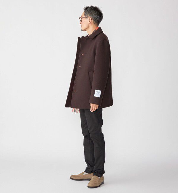 SHIPS「SHIPS: S140 ウールシルク シングル ピーコート」|ピーコート|