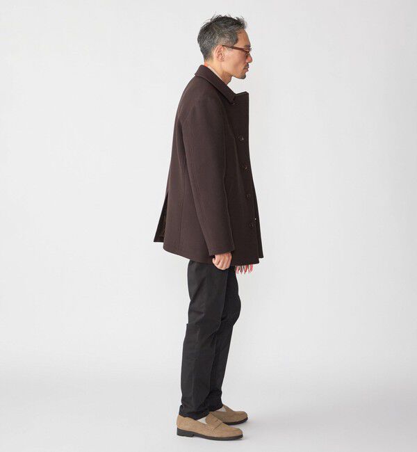 SHIPS「SHIPS: S140 ウールシルク シングル ピーコート」|ピーコート|
