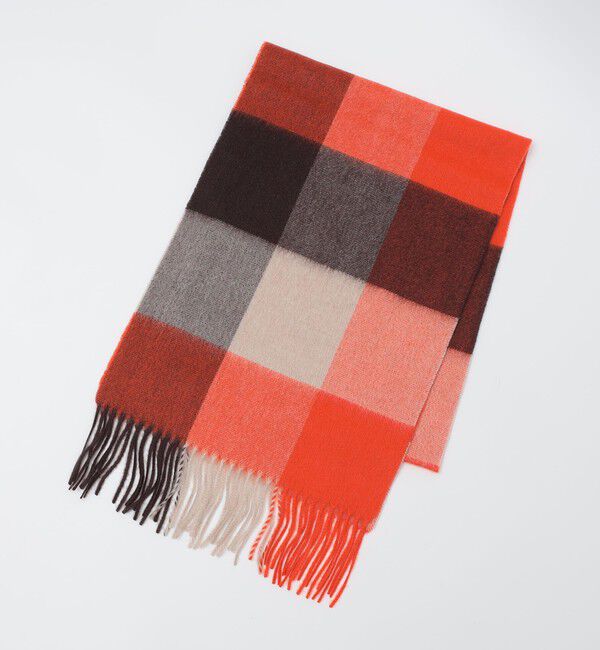 SHIPS「SHIPS: カシミヤ シングル 3ブロック マフラー」|マフラー|