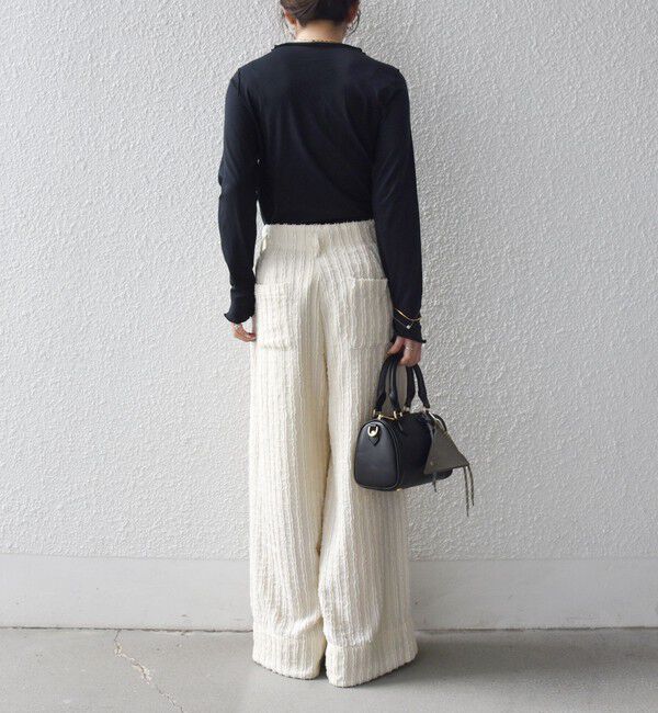 SHIPS any「SHIPS any:〈手洗い可能〉シアー コットン ボトルネック メロウ プルオーバー」|Tシャツ・カットソー|