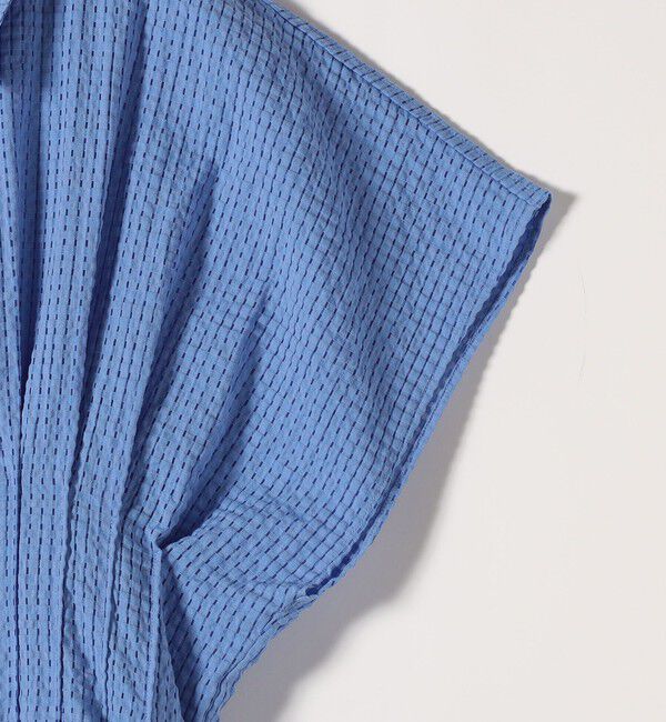 SHIPS any「《予約》SHIPS any:〈手洗い可能〉サッカー ウエストシェイプ シャツ ワンピース」|ワンピース|