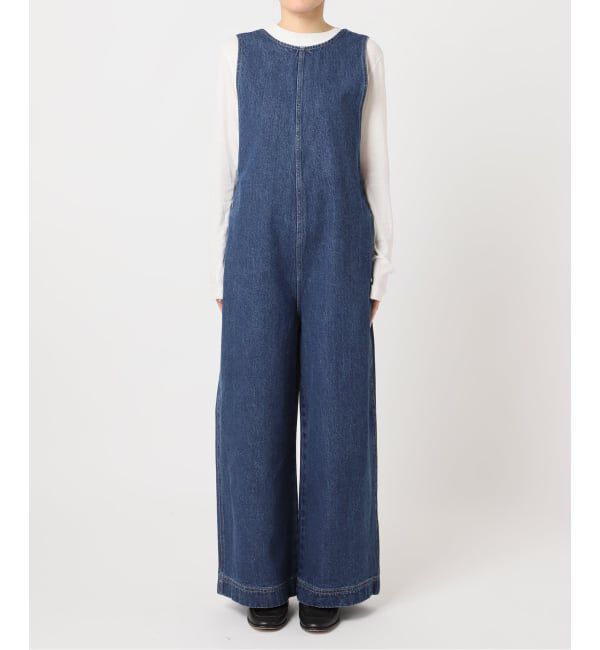 OUTDOOR PRODUCTS Usual Things「ULT デニムバックVネックオールインワン」|オールインワン|