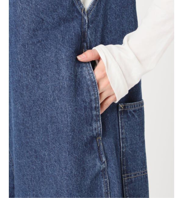 OUTDOOR PRODUCTS Usual Things「ULT デニムバックVネックオールインワン」|オールインワン|