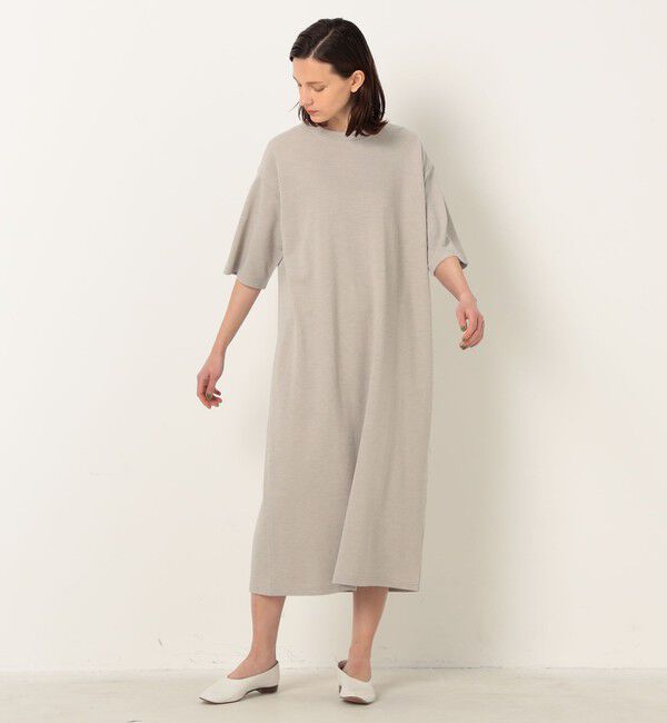 GALERIE VIE「コットンシルクカノコ ワイドスリーブワンピース」|ワンピース|