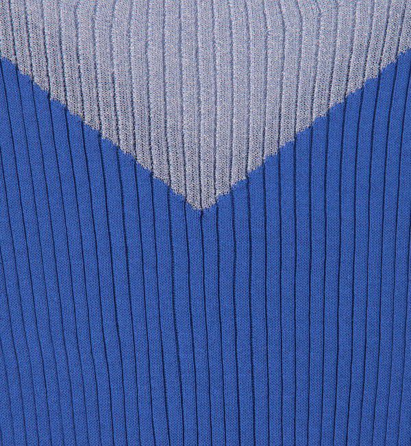 DES PRES「コットンアセテートリブ ビルドネックプルオーバー」|ニット・セーター|