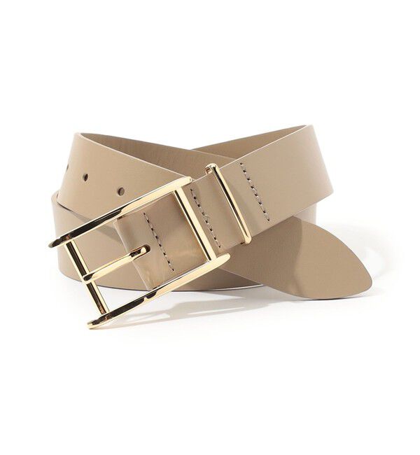 TOMORROWLAND GOODS「LEFIJE BUCKLE レザーベルト」|ベルト|43 ベージュ