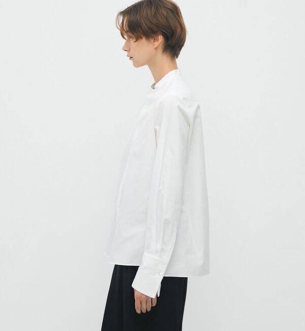 CABaN「コットンブロードコンビ ダブルボタンシャツ」|シャツ・ブラウス|