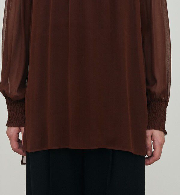 DES PRES「シルクシフォン チュニックブラウス」|シャツ・ブラウス|