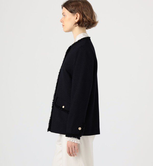 Ballsey「クレストドビー Vクルージャケット」|ノーカラージャケット|