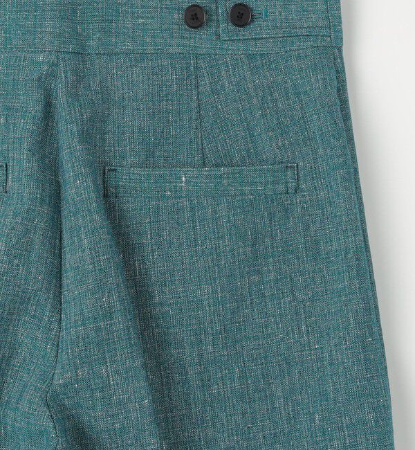 CABaN「コットンリネンスラブ ポケットワイドパンツ」|チノ|