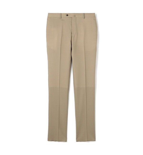 TOMORROWLAND MENS「Super120'sウールポリエステル ノープリーツスリムスラックス」|スラックス|45 ベージュ