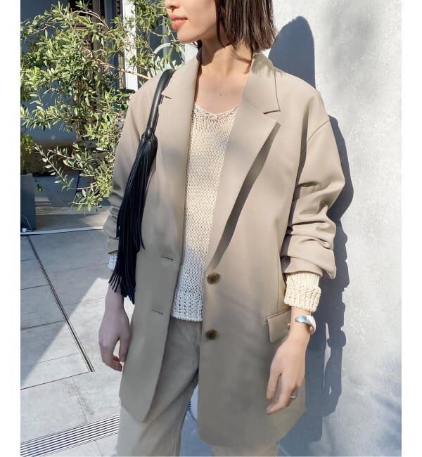 SLOBE IENA「《追加》PE SHARK ビックジャケット」|テーラードジャケット|