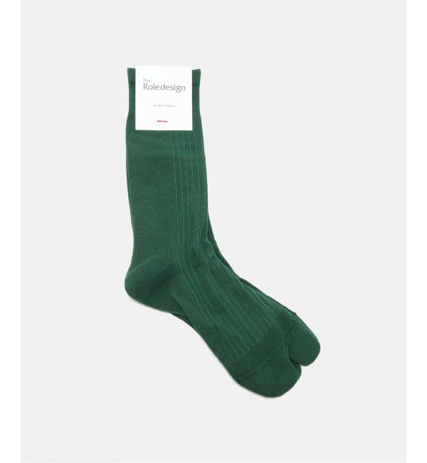 EDIFICE「THE ROLE DESIGN (ザ ロールデザイン) PLANE RIB SOCKS MENS RLD-666-239023」|ソックス|グリーン