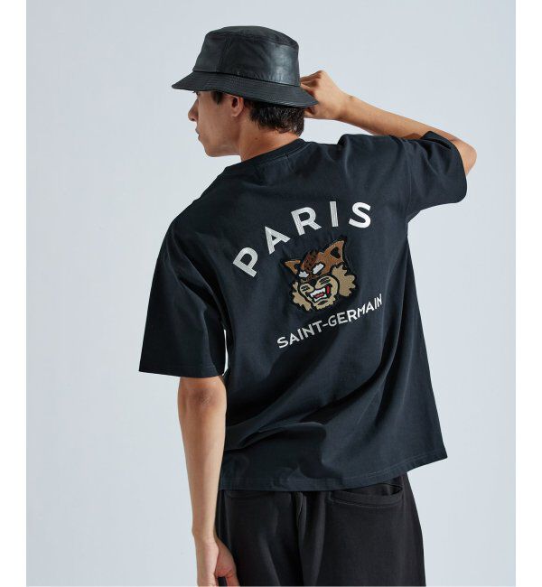 Paris Saint-Germain「【Paris Saint-Germain】カレッジロゴ刺しゅう Tシャツ」|Tシャツ・カットソー|