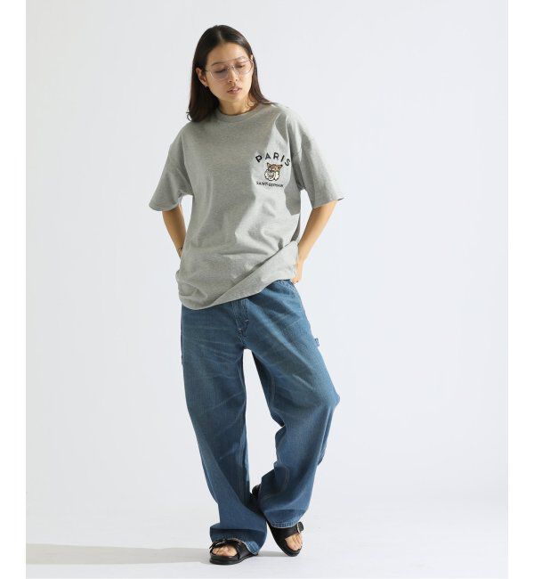 Paris Saint-Germain「【Paris Saint-Germain】カレッジロゴ刺しゅう Tシャツ」|Tシャツ・カットソー|