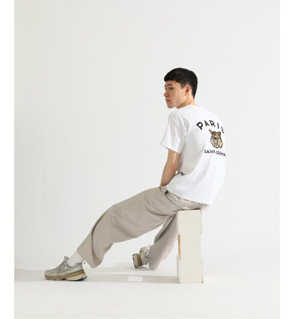 Paris Saint-Germain「【Paris Saint-Germain】カレッジロゴ刺しゅう Tシャツ」|Tシャツ・カットソー|