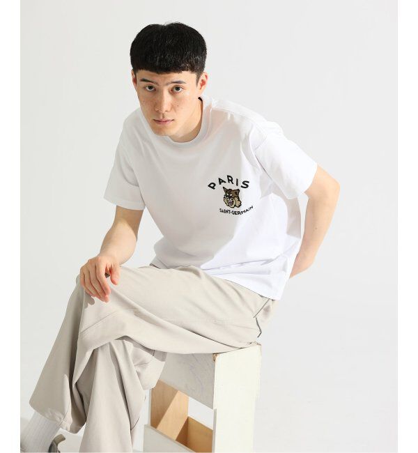 Paris Saint-Germain「【Paris Saint-Germain】カレッジロゴ刺しゅう Tシャツ」|Tシャツ・カットソー|