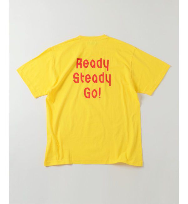 EDIFICE「Ready Steady Go! / レディーステディゴー 別注 プリント Tシャツ」|Tシャツ・カットソー|イエロー