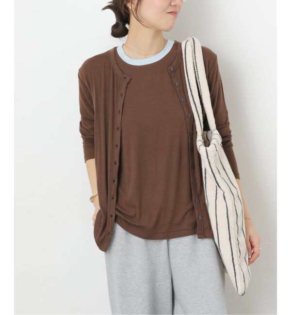 JOURNAL STANDARD relume「リネンミックスクルーネックカーディガン」|カーディガン|