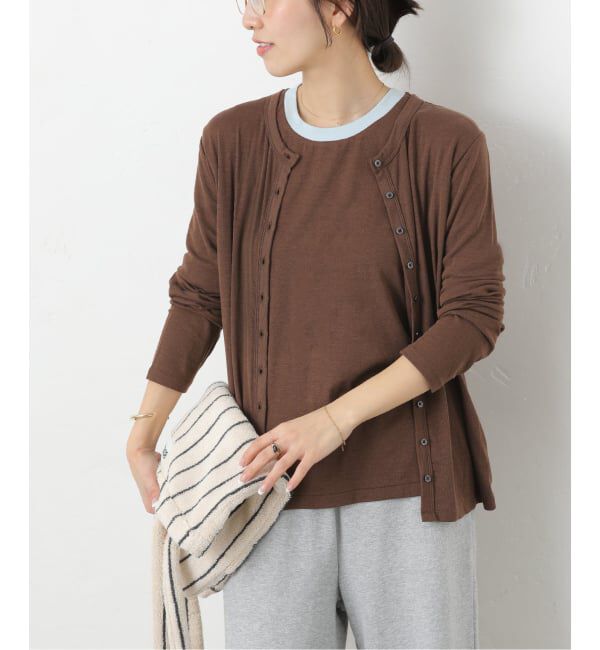 JOURNAL STANDARD relume「リネンミックスクルーネックカーディガン」|カーディガン|