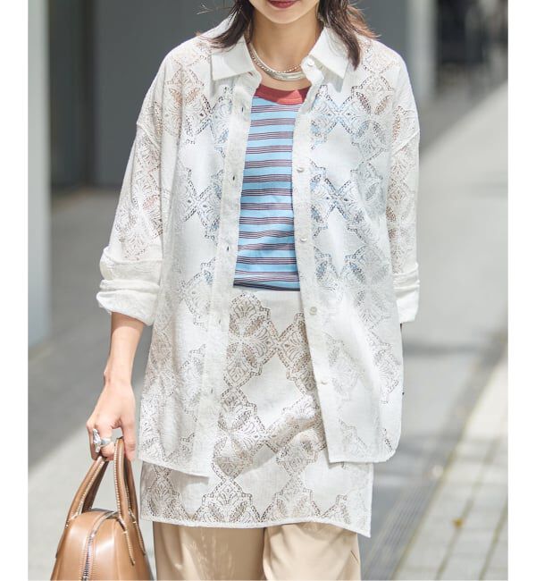 JOURNAL STANDARD「《予約》コードレース シャツ」|シャツ・ブラウス|