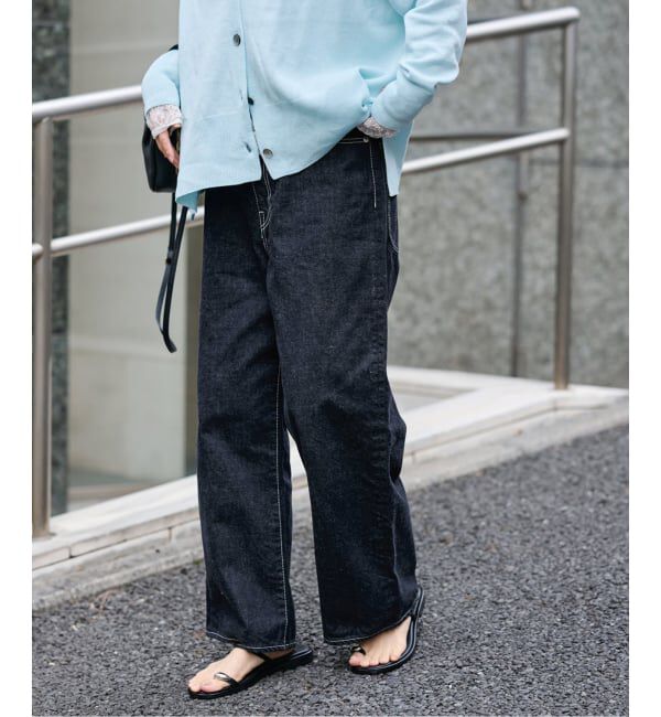 FRAMeWORK「ルーズストレートデニムパンツ」|デニム|