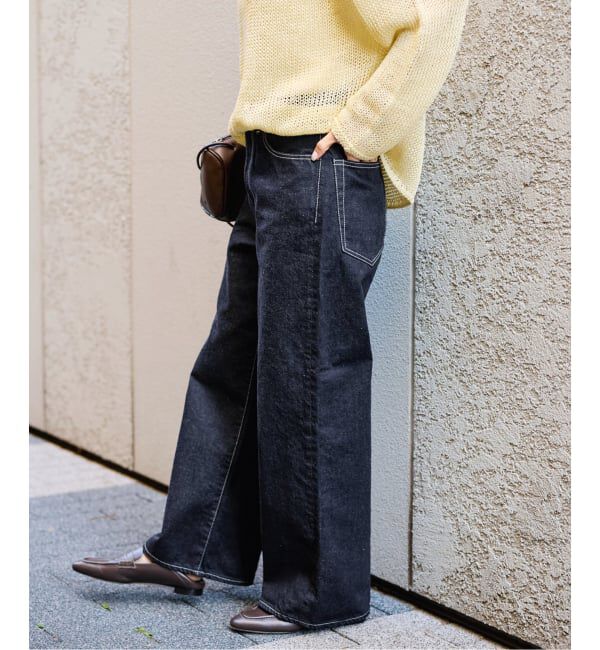 FRAMeWORK「ルーズストレートデニムパンツ」|デニム|
