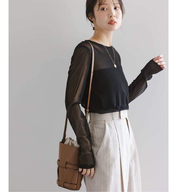 NOBLE「《追加》スキンチュールロングTシャツ」|Tシャツ・カットソー|