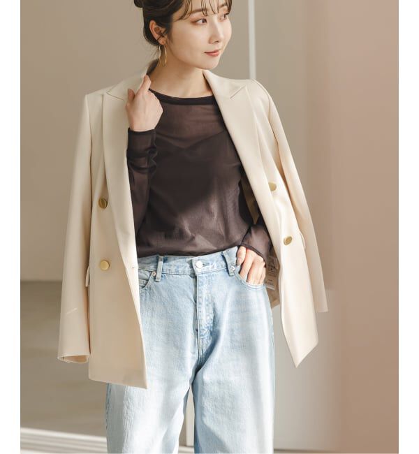 NOBLE「《追加》スキンチュールロングTシャツ」|Tシャツ・カットソー|