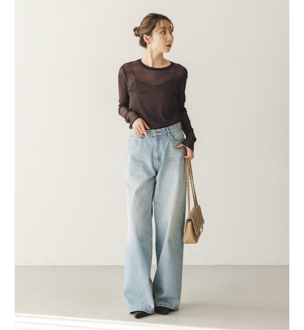 NOBLE「《追加》スキンチュールロングTシャツ」|Tシャツ・カットソー|