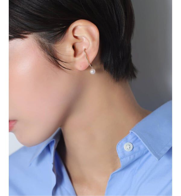 Lilas by Spick&Span「パールダエンイヤーカフ K10（片耳）」|イヤーカフ|