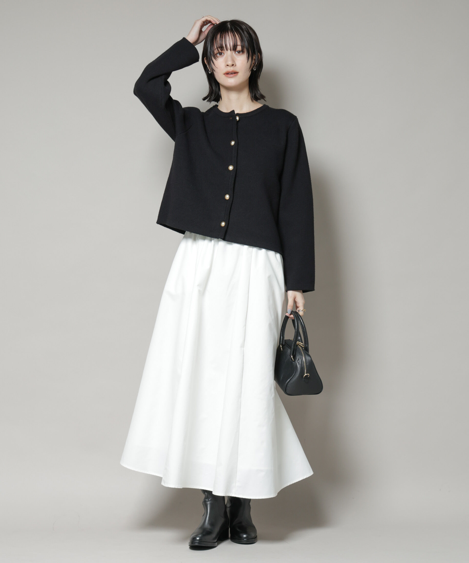 nano･universe「ミラノリブニットジャケット」|ニット・セーター|