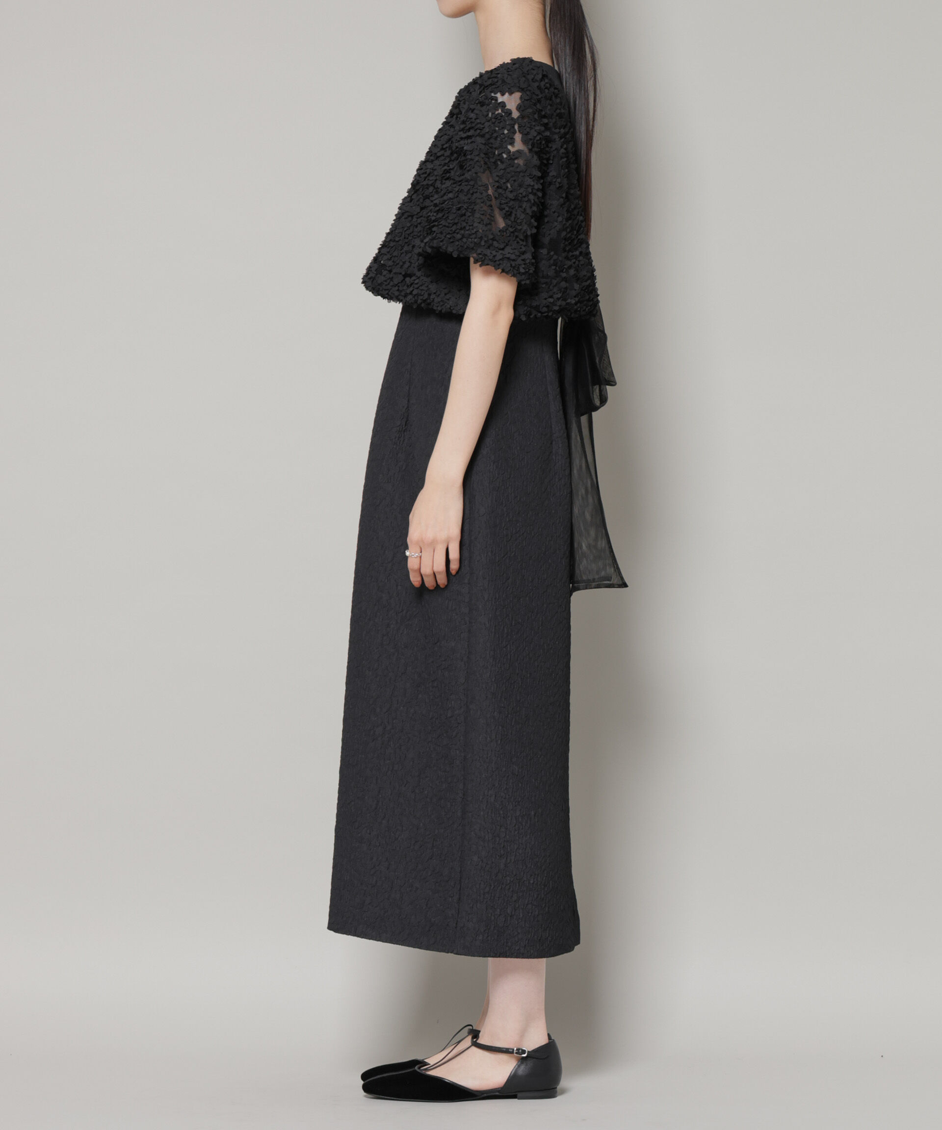 nano･universe「kaene/デザインリボンボレロセットドレス」|ワンピース|